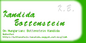 kandida bottenstein business card